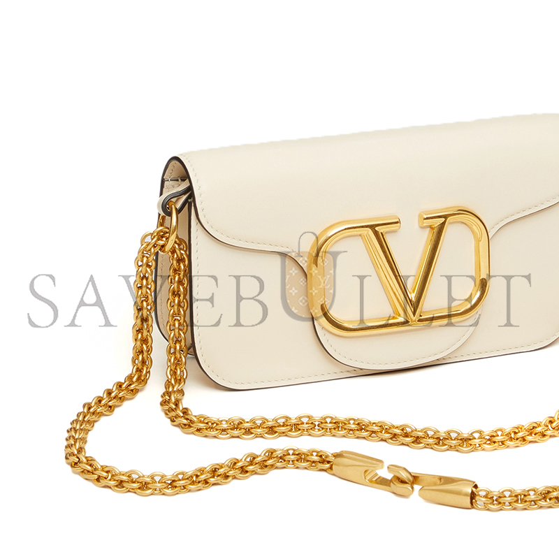 VALENTINO GARAVANI LOCÒ SMALL LEATHER SHOULDER BAG WB0K53ZXLI16 (19*10.5*5cm)